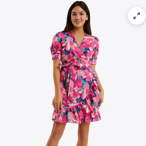 Draper James Floral Wrap Dress NWT - Picture 2 of 6